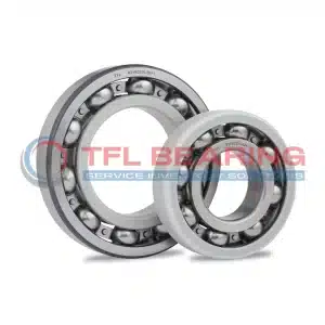 The picture shows two TFL electrically insulated deep groove ball bearings.