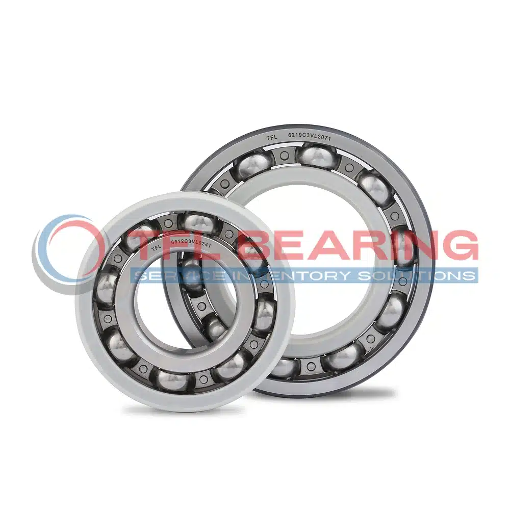 The picture shows the TFL electrically insulated deep groove ball bearing.