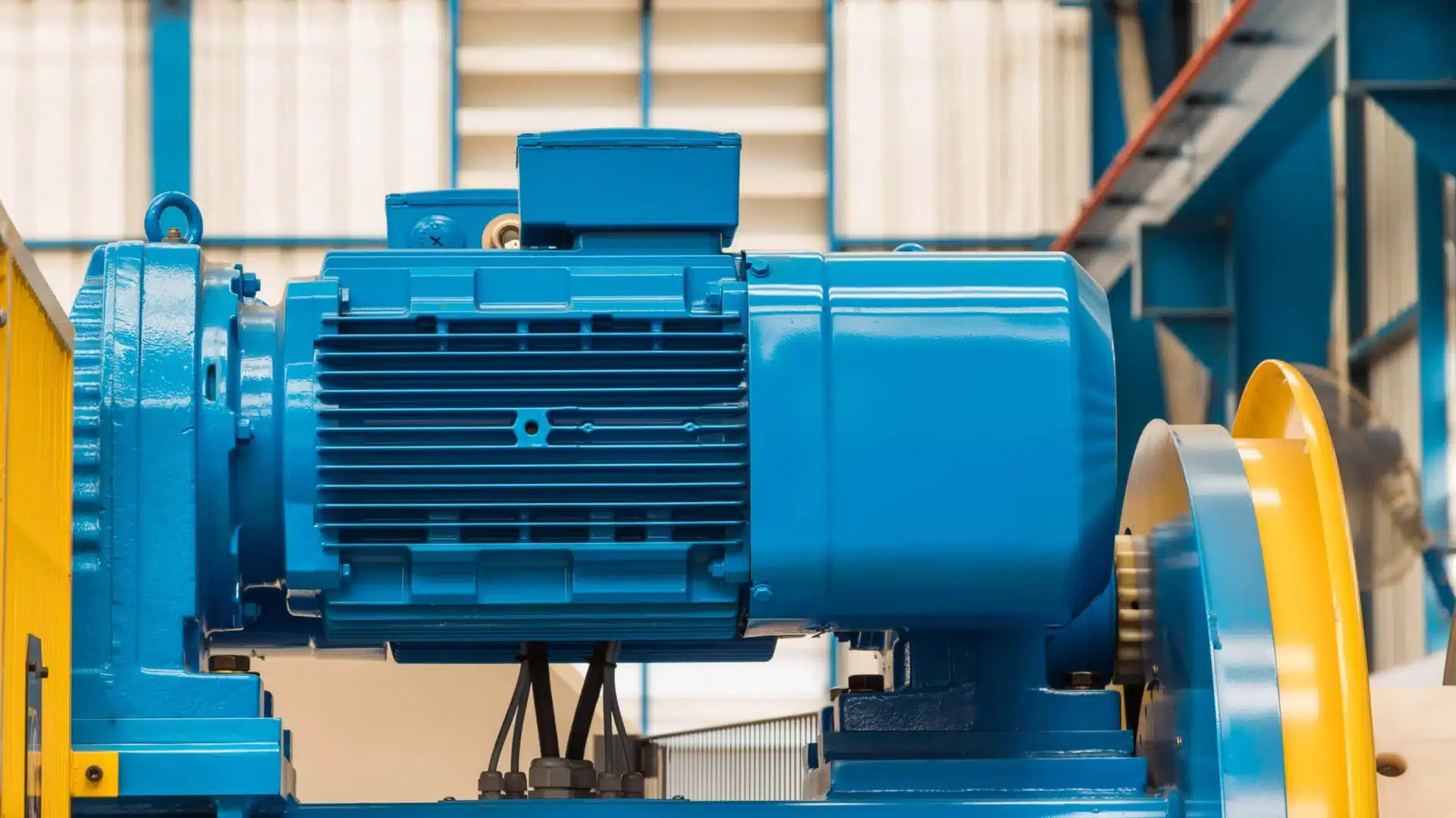 A motor picture: Electrically insulated bearings can effectively block stray currents generated during motor operation and prevent bearing electrical pitting failure.