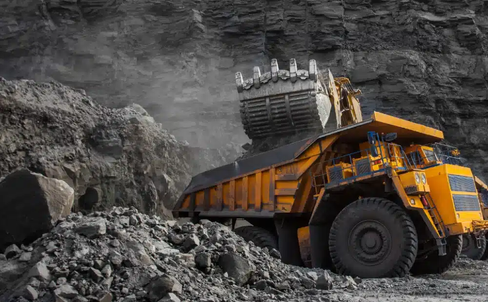 The picture shows work in a mine, where insulated bearings are often used.