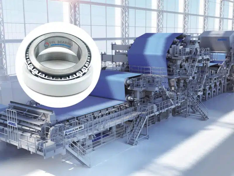 Electrically insulated tapered roller bearing designed to ensure continuous operation and prevent shaft current damage in hot and humid paper production lines