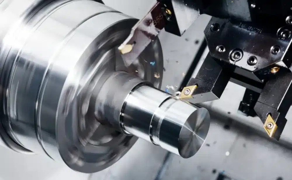 The image shows a working machine tool