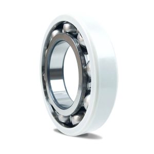 the image shows an insulated deep groove ball bearing