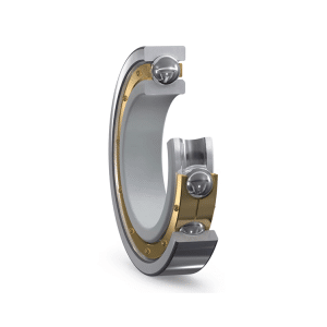 the image shows a 6000 series insualted ball bearing with brass cage