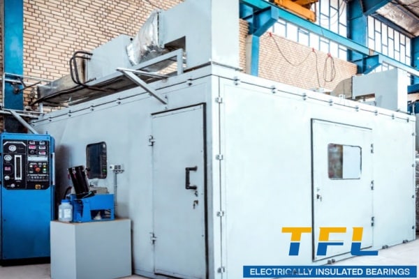 The picture shows the actual application of Plasma Spraying Technology in the TFL factory.