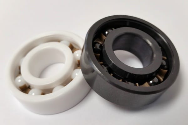 full ceramic bearings made of silicon nitride or zirconia