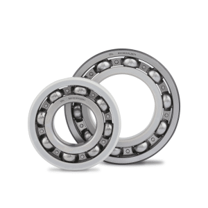 Two insulated deep groove ball bearings