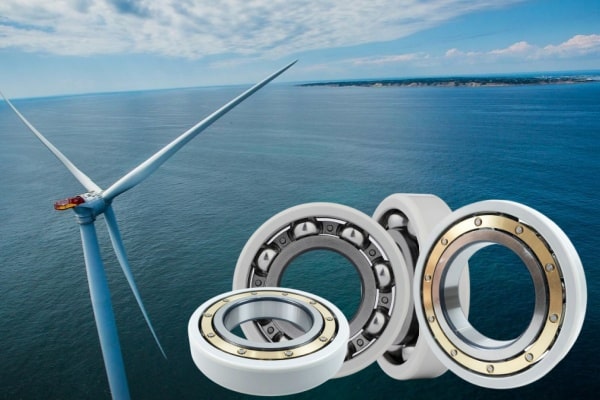 electrical insulated bearing for wind turbines