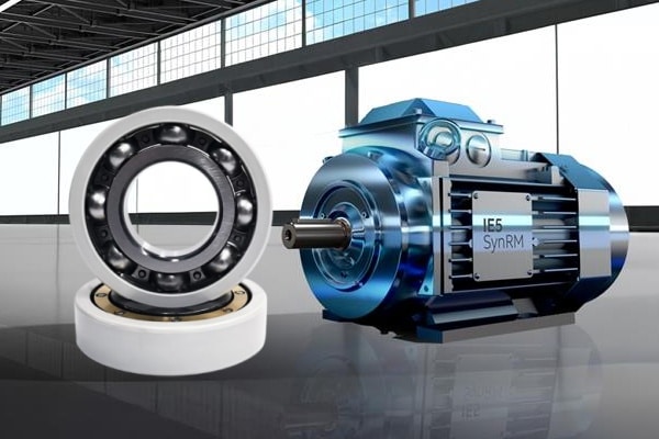 A collection of electrically insulated bearings with ceramic coated outer rings designed for industrial VFD motors.