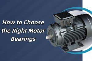 A close-up view of a precision motor bearing designed for high-load and high-speed industrial applications.