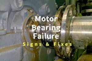 Industrial motor bearing maintenance