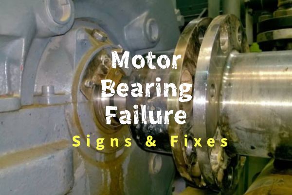 Industrial motor bearing maintenance