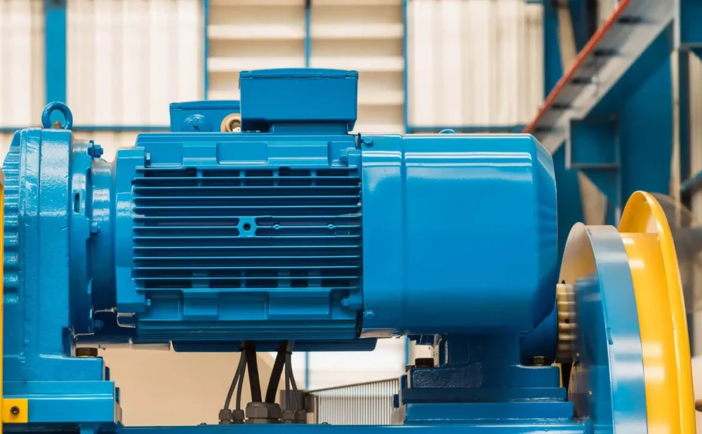 A motor picture: Electrically insulated bearings can effectively block stray currents generated during motor operation and prevent bearing electrical pitting failure.