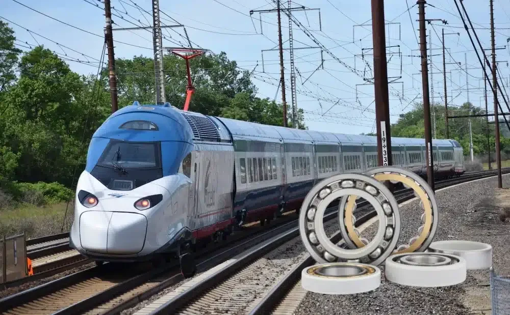 a railway and some insolated bearing used in traction motor
